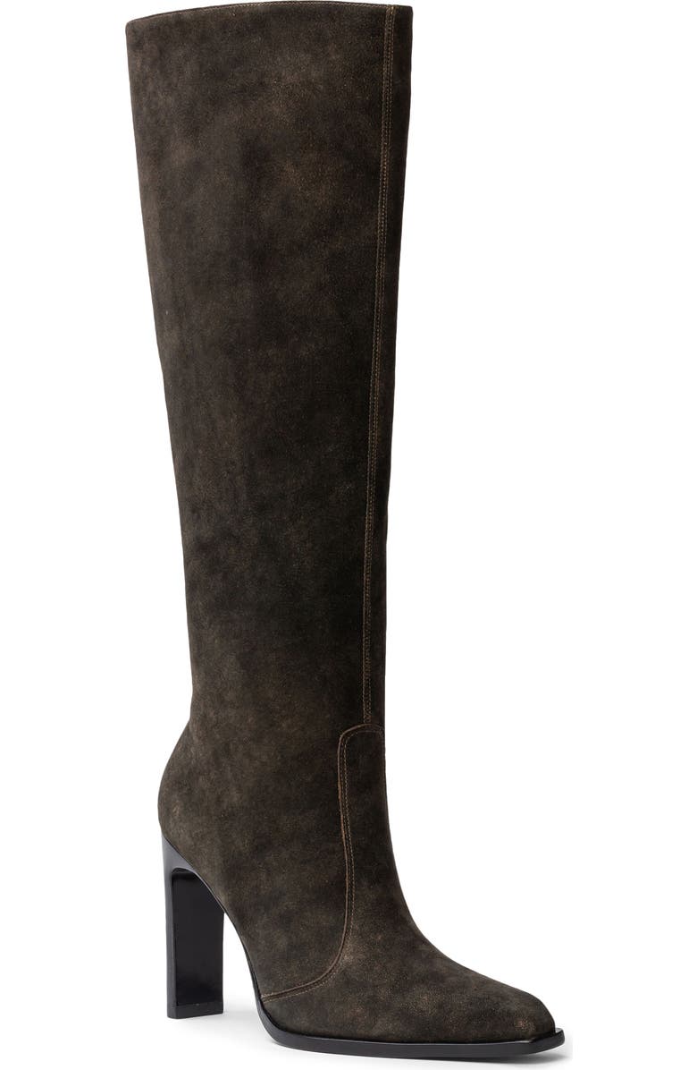 BLACK SUEDE STUDIO Grand Tall Boot, Main, color, Dark Brown