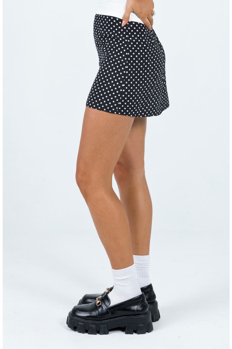 Selby Polka Dot Miniskirt, Alternate, color, BLACK POLKA DOT