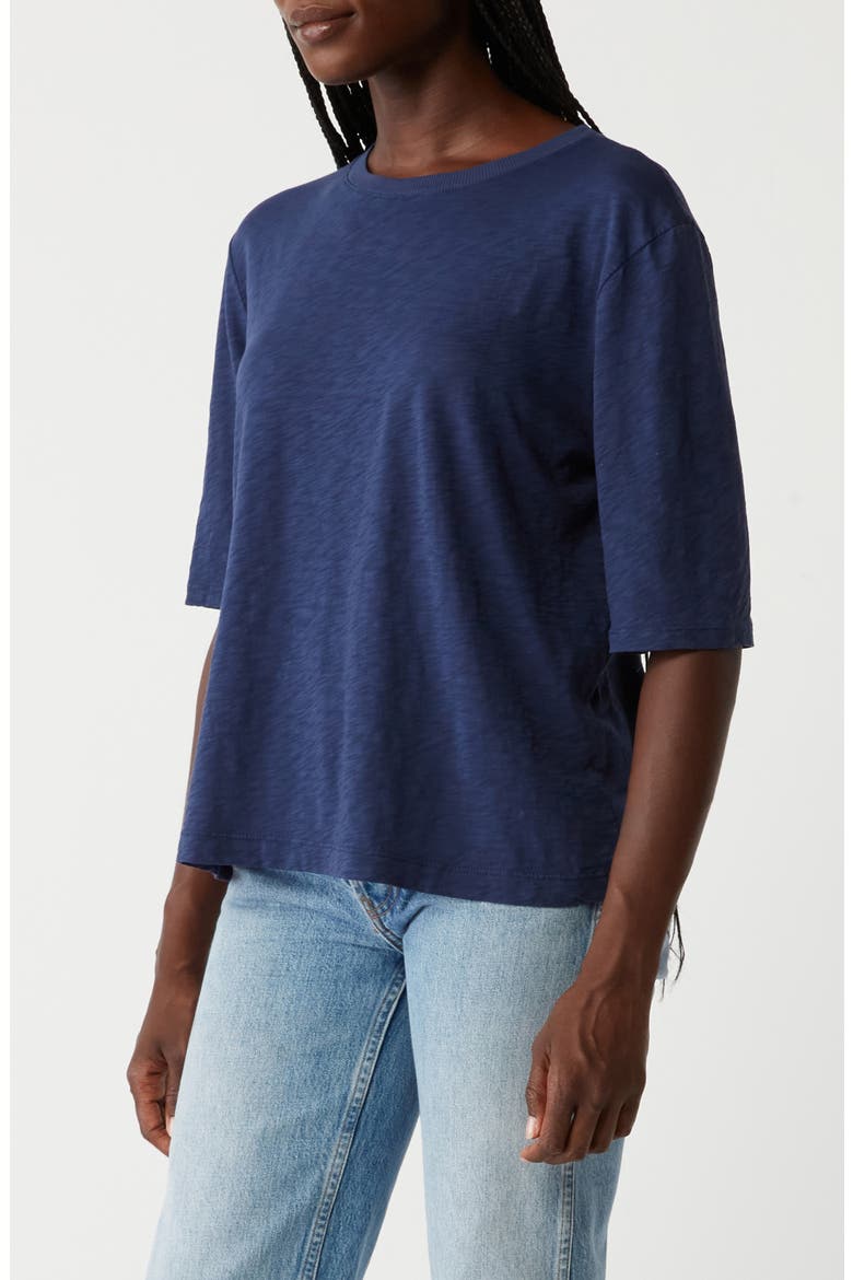 Reid Oversize Supima® Cotton Slub T-Shirt, Alternate, color, NOCTURNAL