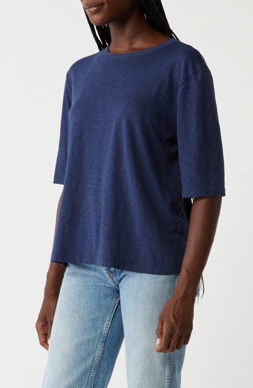 Michael Stars Reid Oversized Crewneck Top In Blue