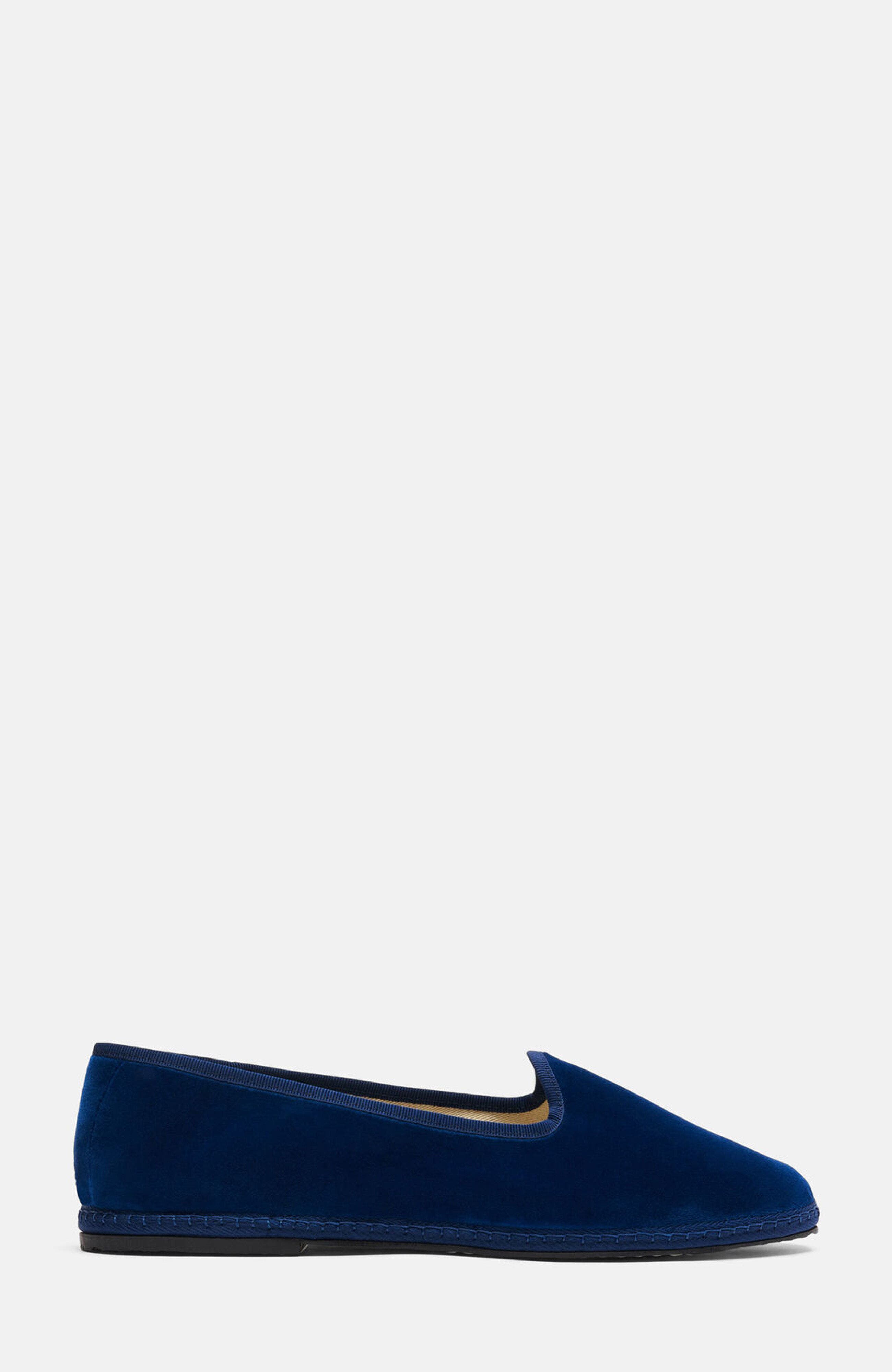 Valentino Slippers, Alternate, color, Blue - velvet