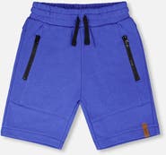 Deux par Deux French Terry Shorts with Cross Seams