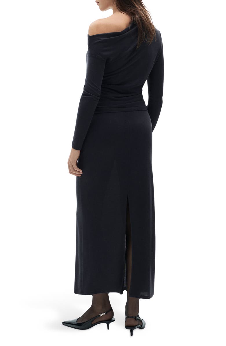 MANGO Asymmetric Off the Shoulder Long Sleeve Top, Alternate, color,