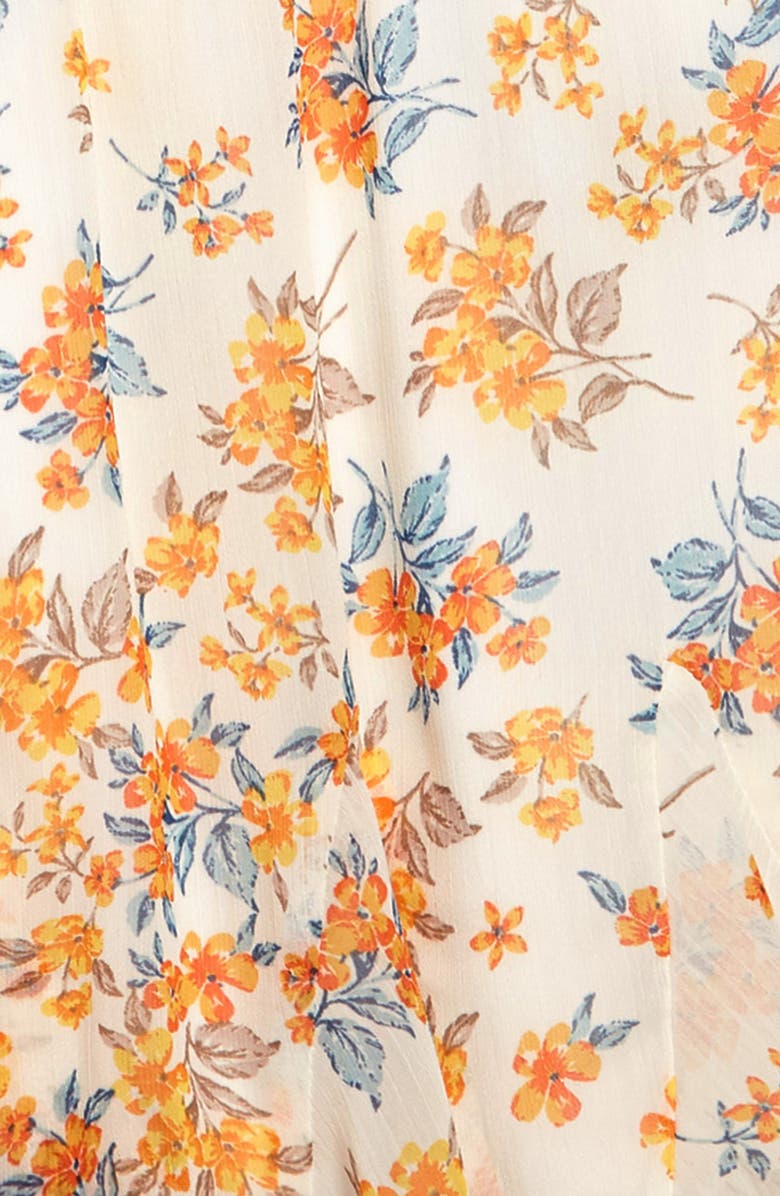 Trixxi Girl Floral Faux Wrap Romper, Alternate, color, 