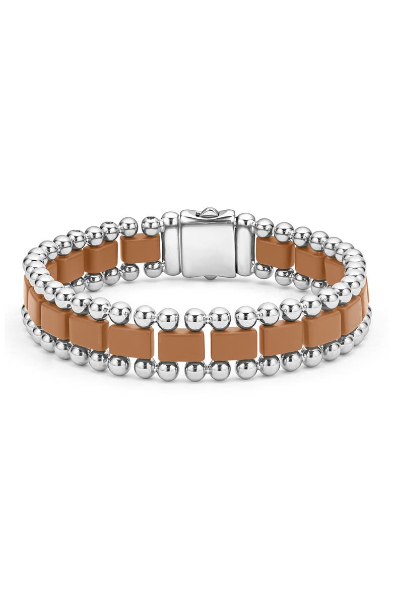 Men's Anthem Ceramic Link Bracelet, Main, color, TAN