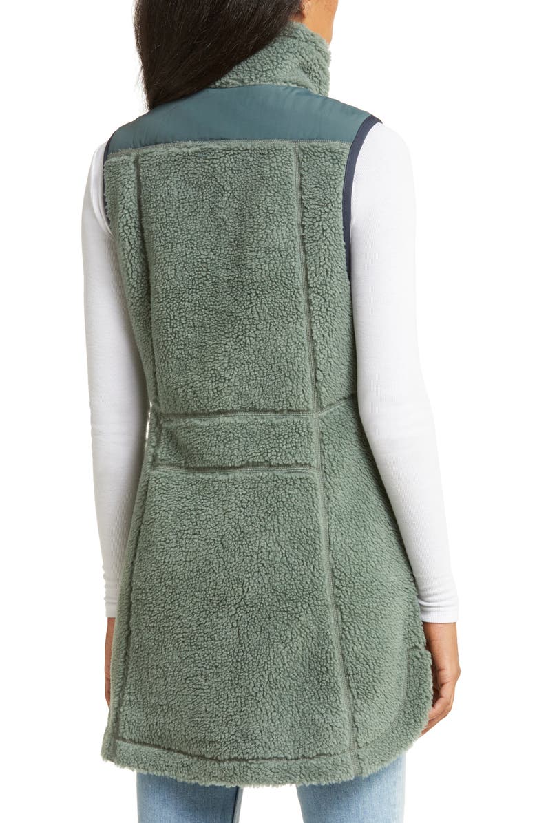 L.L.Bean Fleece Zip Vest, Alternate, color, Sea Green