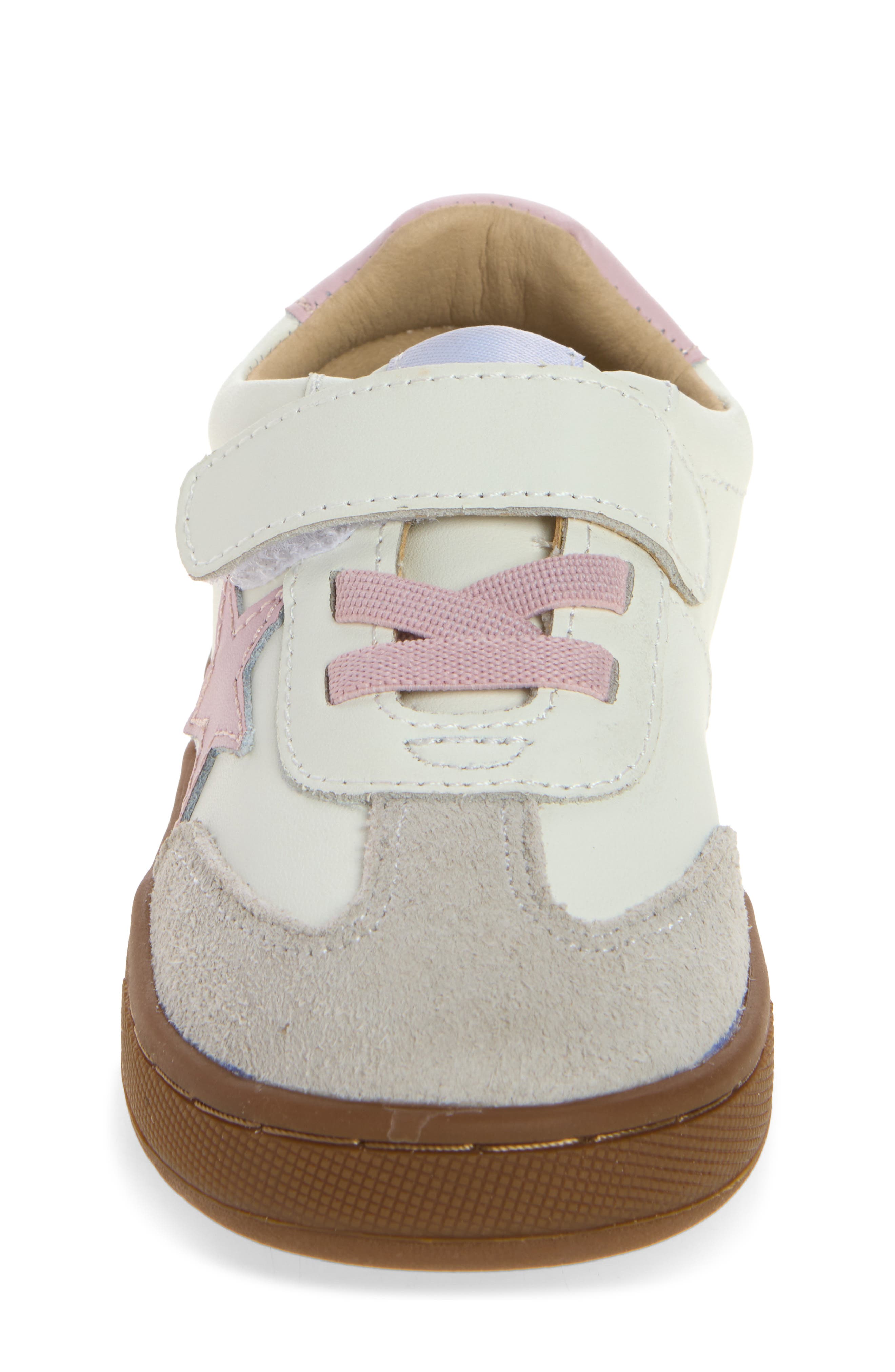 Kids' Retro Platinum Sneaker, Alternate, color, WHITE / CHALK PINK