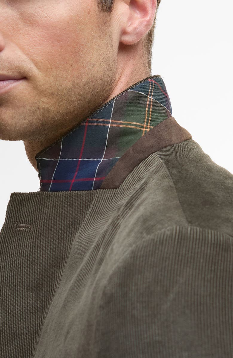 Barbour Wallington Stretch Corduroy Blazer, Alternate, color, Olive