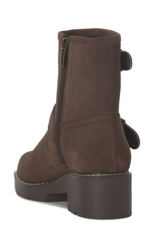 Lucky Brand Migyn Block Heel Bootie In Brown