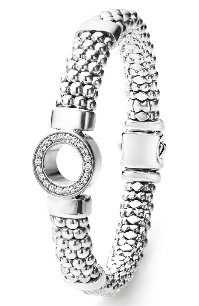 LAGOS Caviar Spark Diamond Rope Bracelet, Alternate, color,