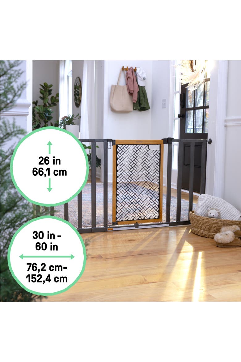 Thruway 60XW Series Extra Wide Safety Pet and Baby Gate, Alternate, color, SLATE