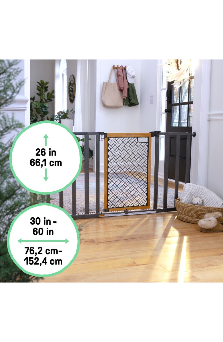 INGENUITY Thruway 60XW Series Extra Wide Safety Pet and Baby Gate, Alternate, color, Slate