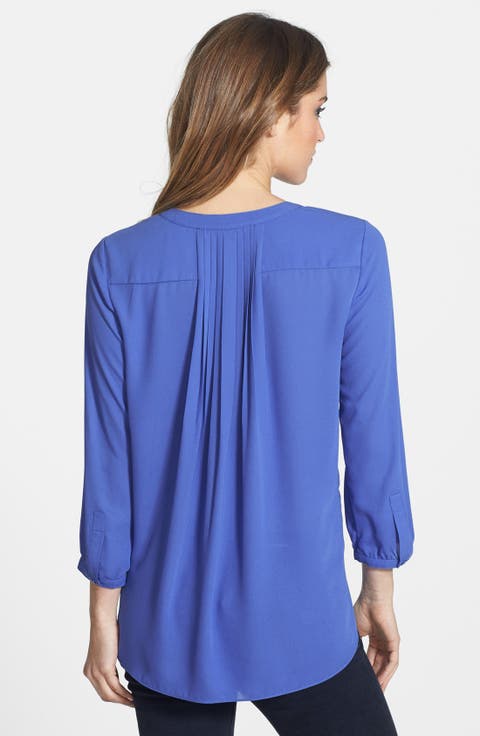 Pleat Back Crepe Top