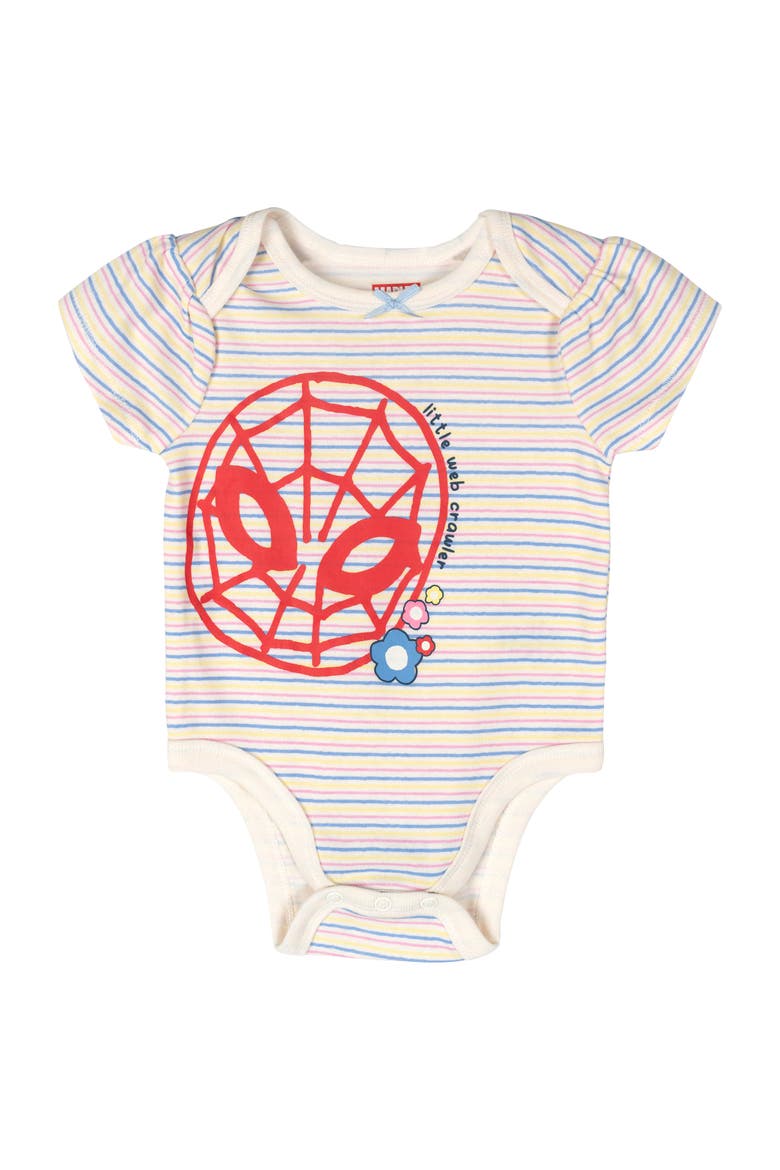 5-Pack One Piece Bodysuits, Alternate, color, Avengers Pink Multi