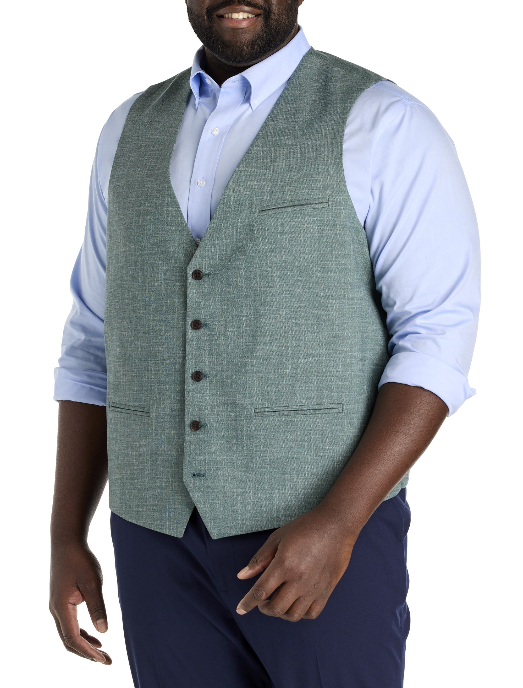 Oak Hill by DXL Big & Tall Textured Vest (Men) | Nordstrom