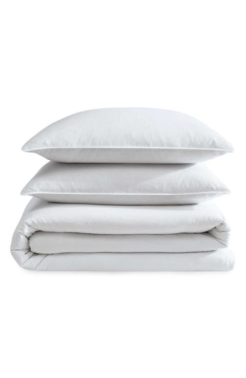 Soft Linen Blend Duvet Cover & Shams Set
