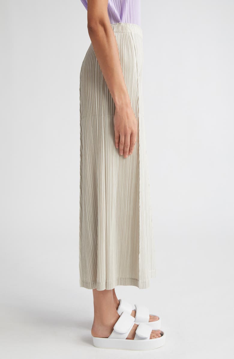 Pleats Please Issey Miyake Thicker Bottoms 2 Pleated Wide Leg Crop Pants, Alternate, color, 