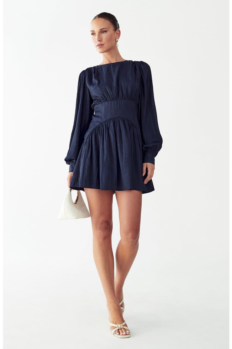 Izzy Mini Dress, Alternate, color, Navy Blue
