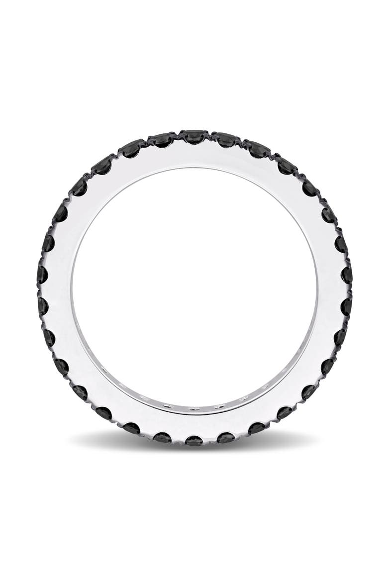 1-1/4 CTW Black Diamond Eternity Ring 14k, Alternate, color, Diamond