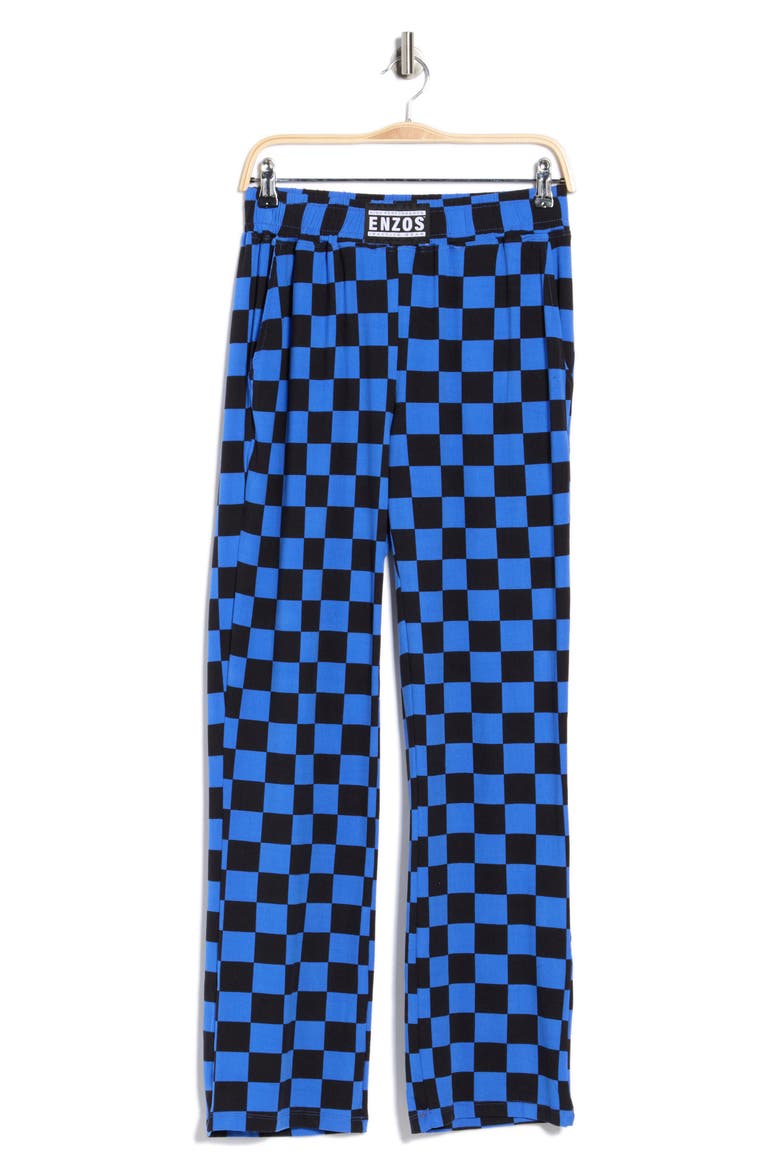 Lounge Pants, Alternate, color, CHECKMATE-BLUE