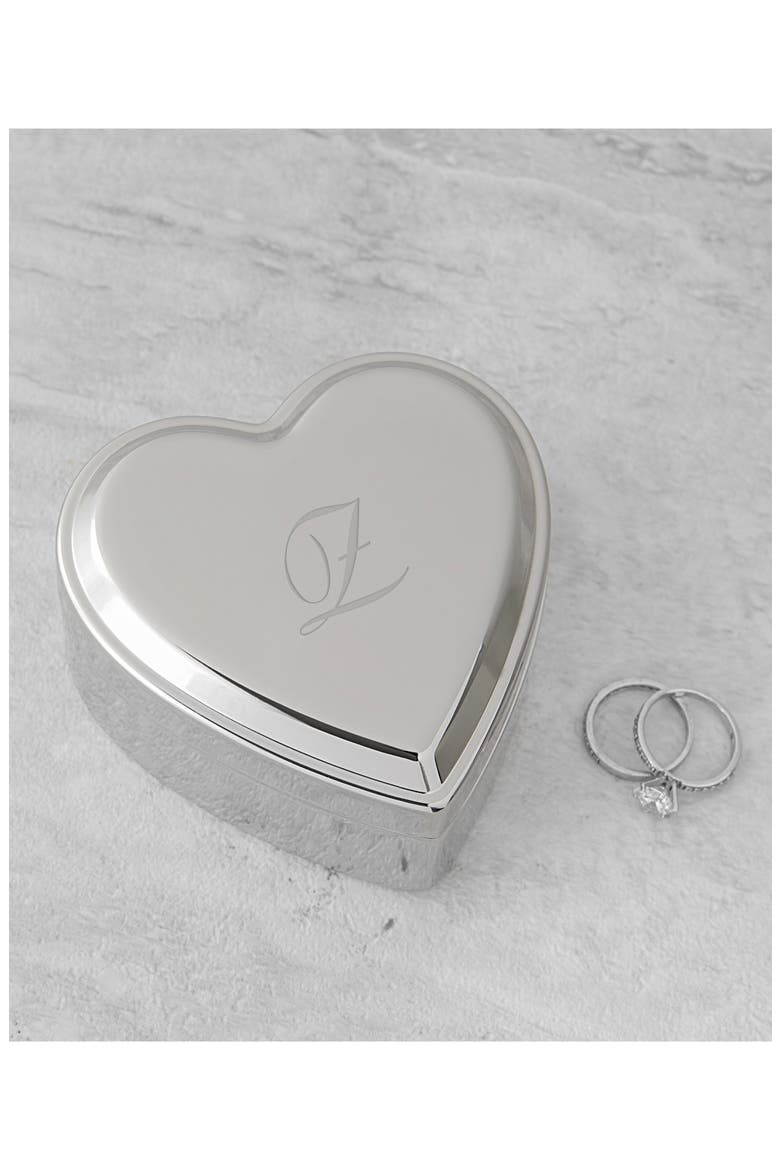 Cathys Concepts Monogram Heart Keepsake Box, Alternate, color, BLANK