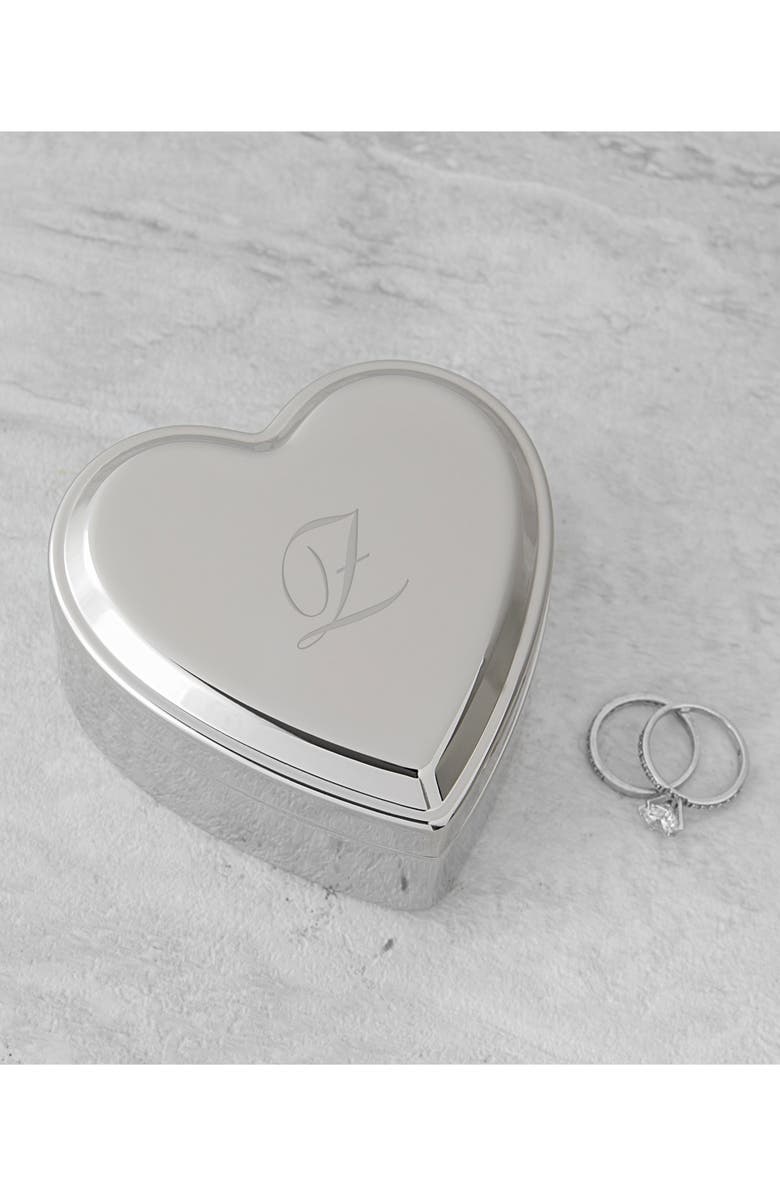Cathy's Concepts Cathys Concepts Monogram Heart Keepsake Box, Alternate, color,
