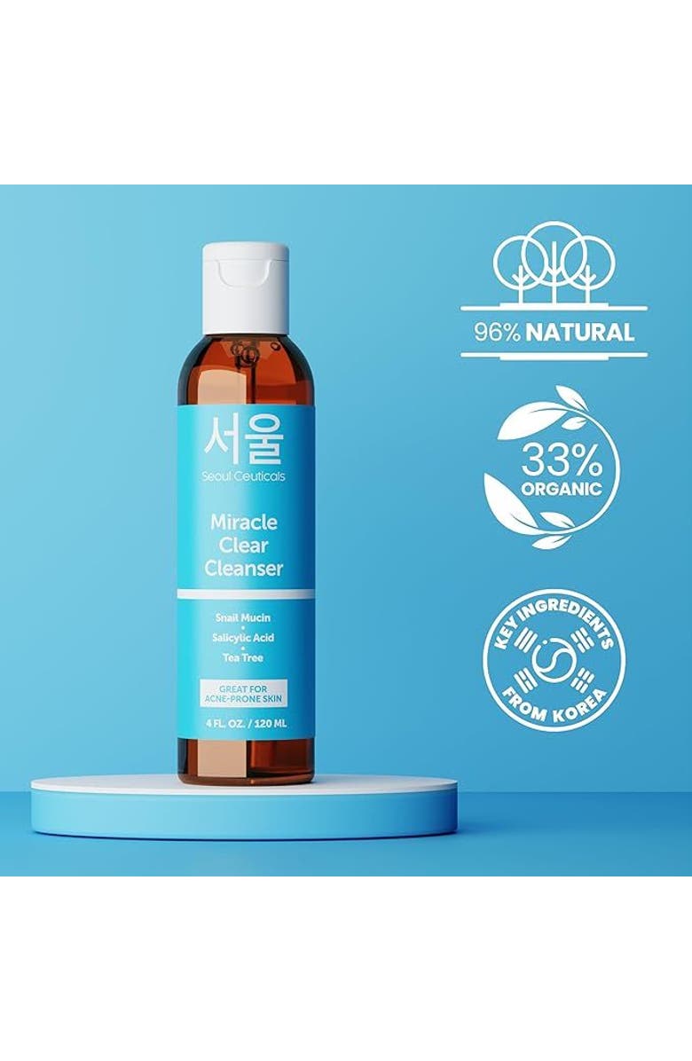 Seoul Ceuticals Miracle Clear Korean Snail Mucin Cleanser, Alternate, color, Clear