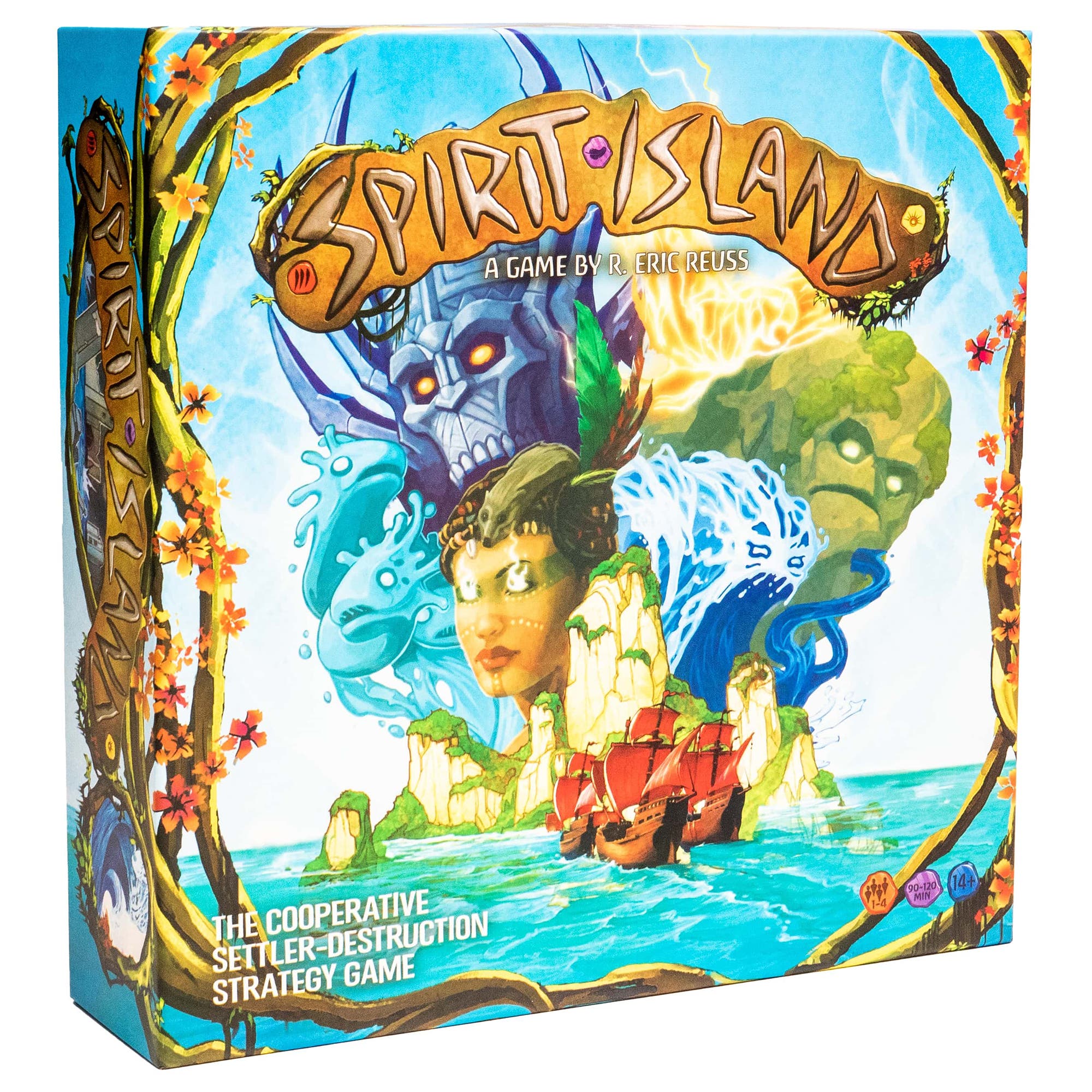 Greater Than Games Spirit Island Core Board Game, 1-4 Players in Multicolored 