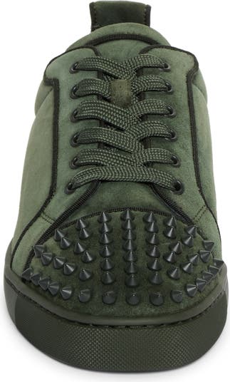Christian Louboutin Louis Junior Spikes Orlato Suede Sneaker