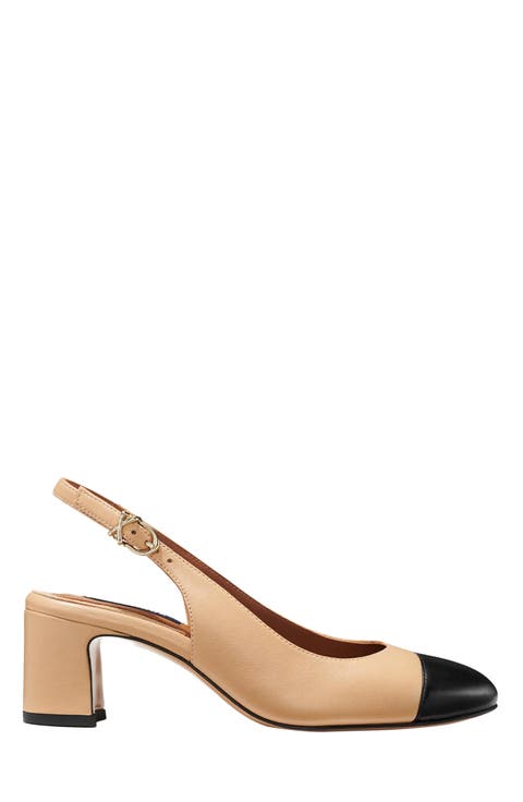 The Cap-Toe Cluny Slingback Pumps