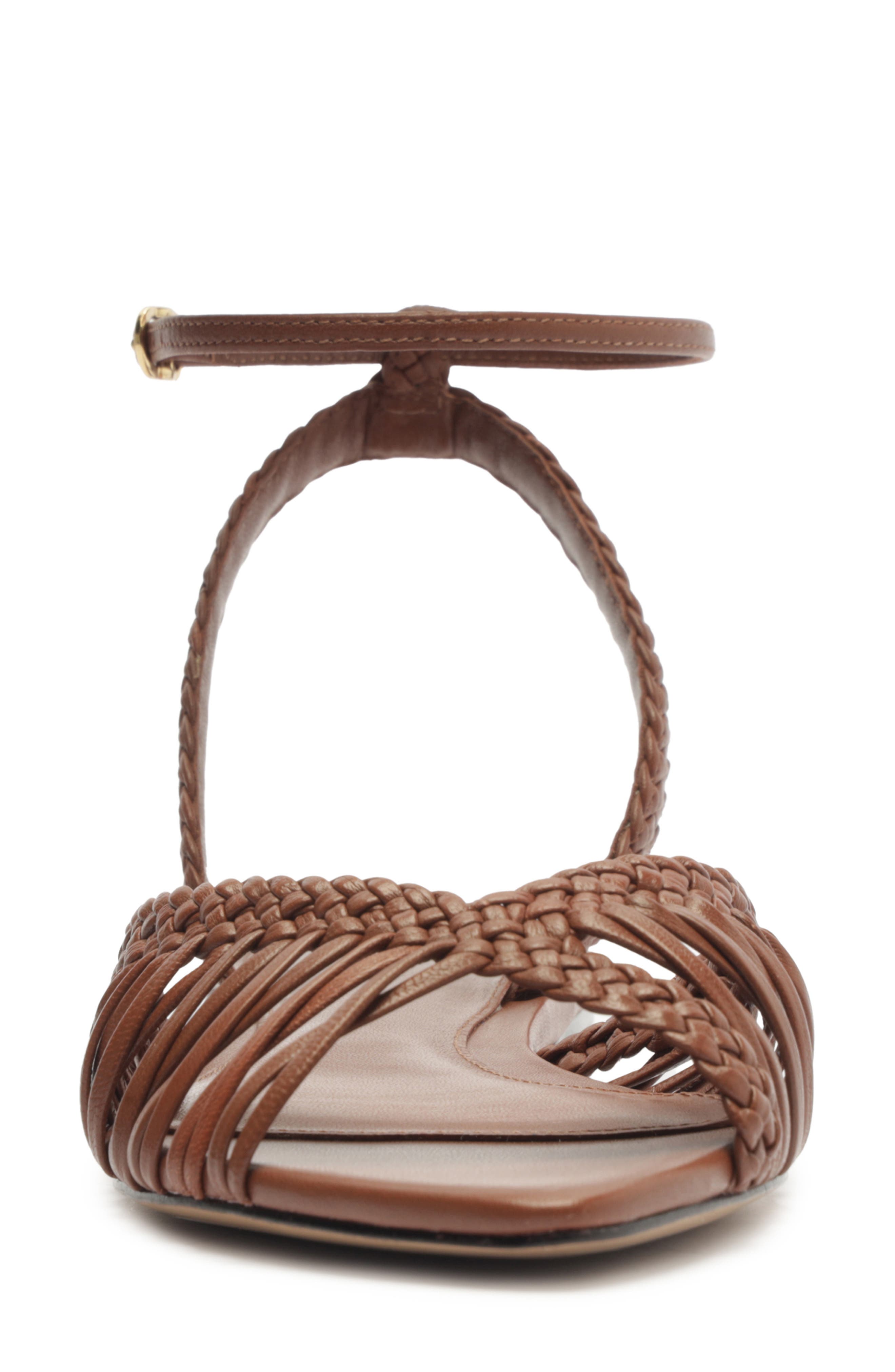 Alexandre Birman Agatha Ankle Strap Sandal, Alternate, color, Chocolate Fondue