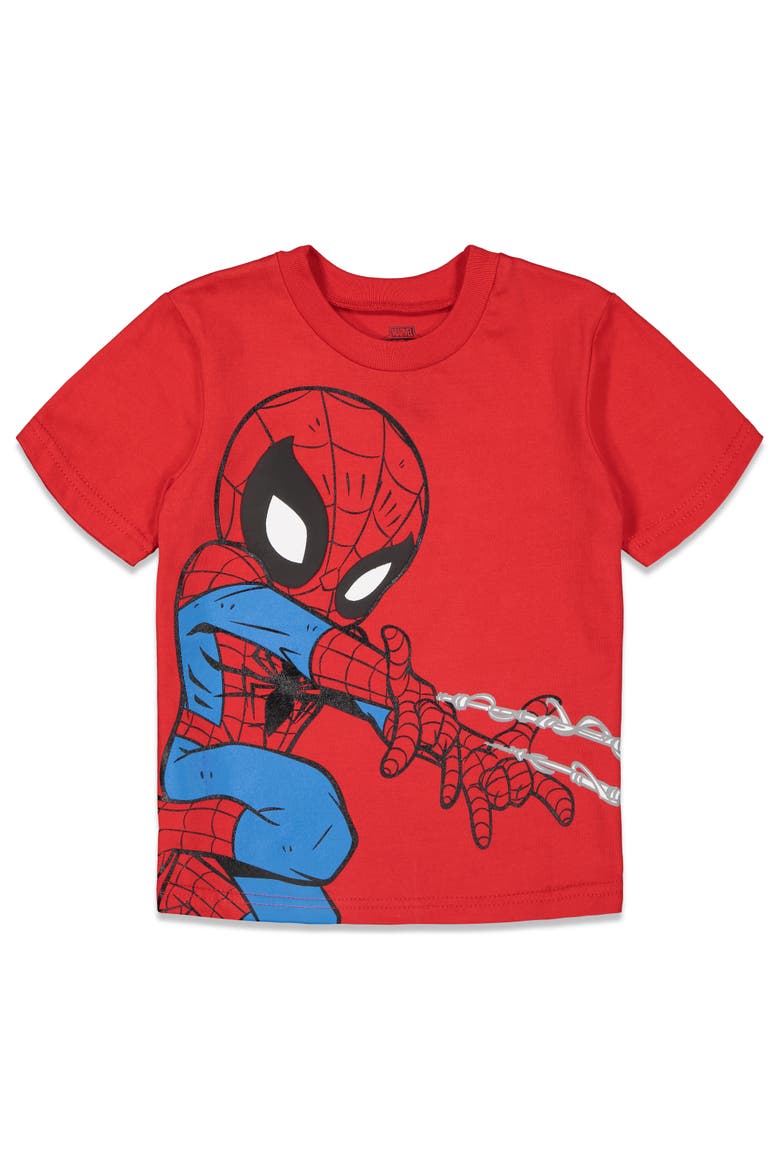 Avengers Short Sleeve T-Shirt 4-Pack, Alternate, color, Avengers White Blue