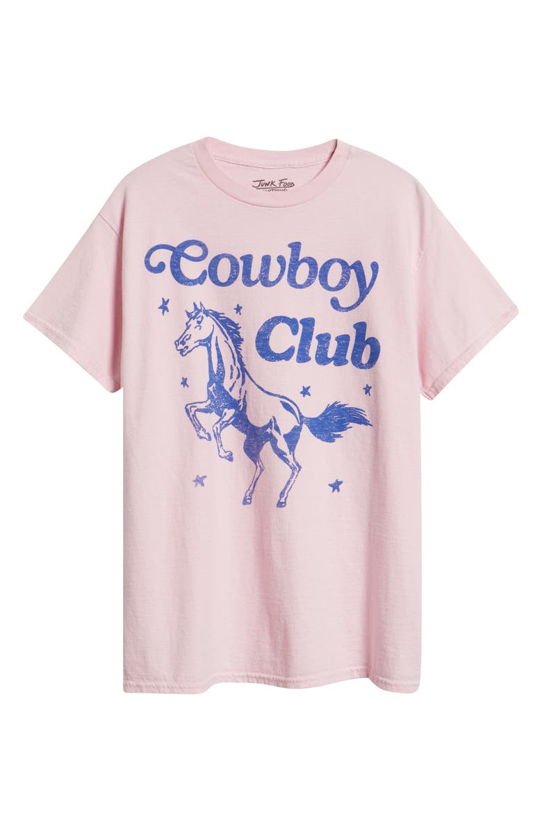 Junk Food Cowboy Club Cotton Graphic T-Shirt, Alternate, color, Pastel