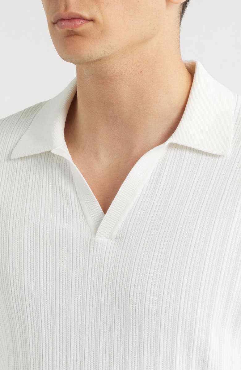 Wax London Siena Textured Cotton Blend Polo, Alternate, color, Ecru