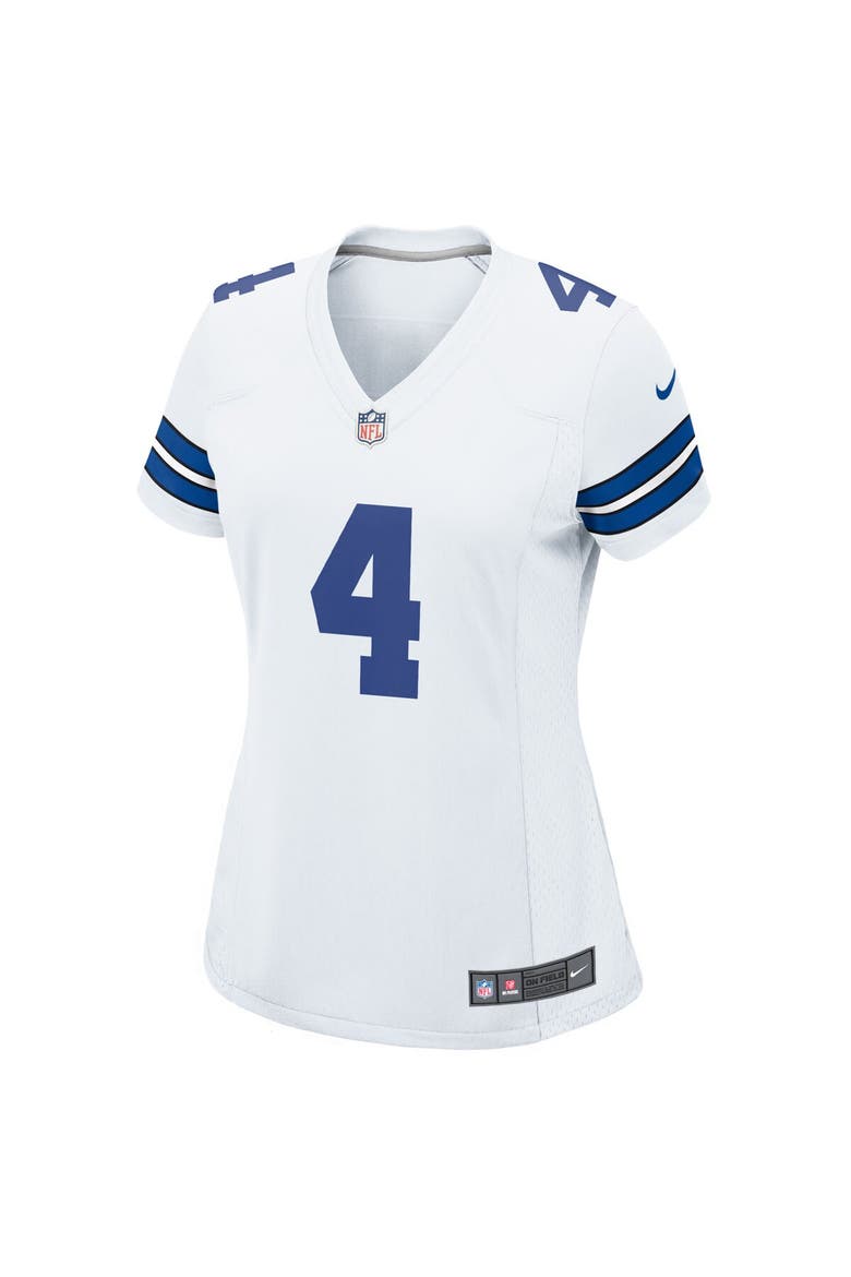Women's Nike Dak Prescott White Dallas Cowboys Team Game Jersey, Alternate, color, White