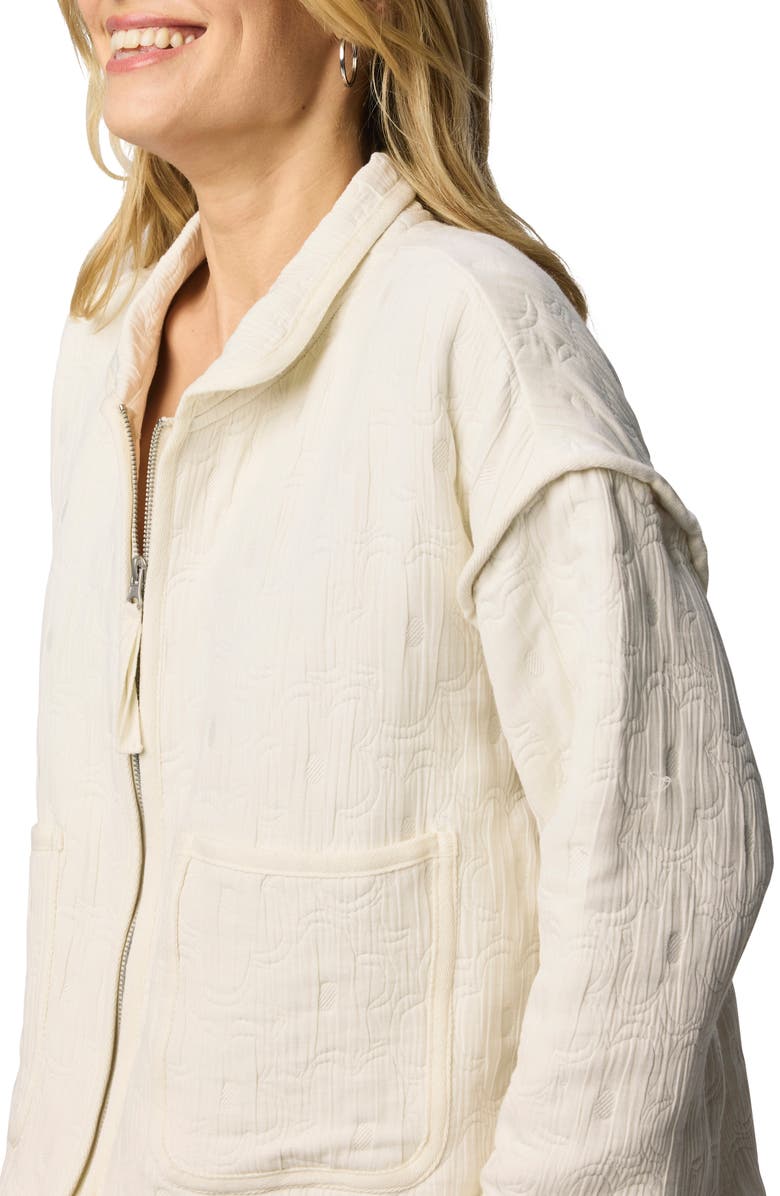 Splendid Dahlia Quilted Jacket, Alternate, color, Moonstone Grey