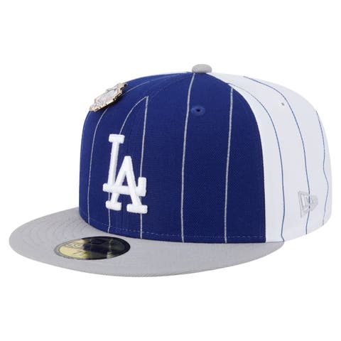 Men's New Era  Dark Blue Los Angeles Dodgers Pinstripe 59FIFTY Fitted Hat