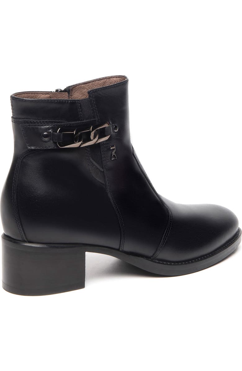 NeroGiardini Chain Strap Leather Bootie, Alternate, color,