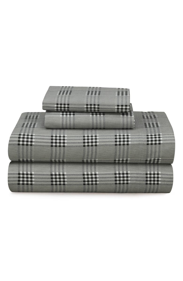 AZORES HOME Savannah Flannel Sheet Set, Main, color, Grey