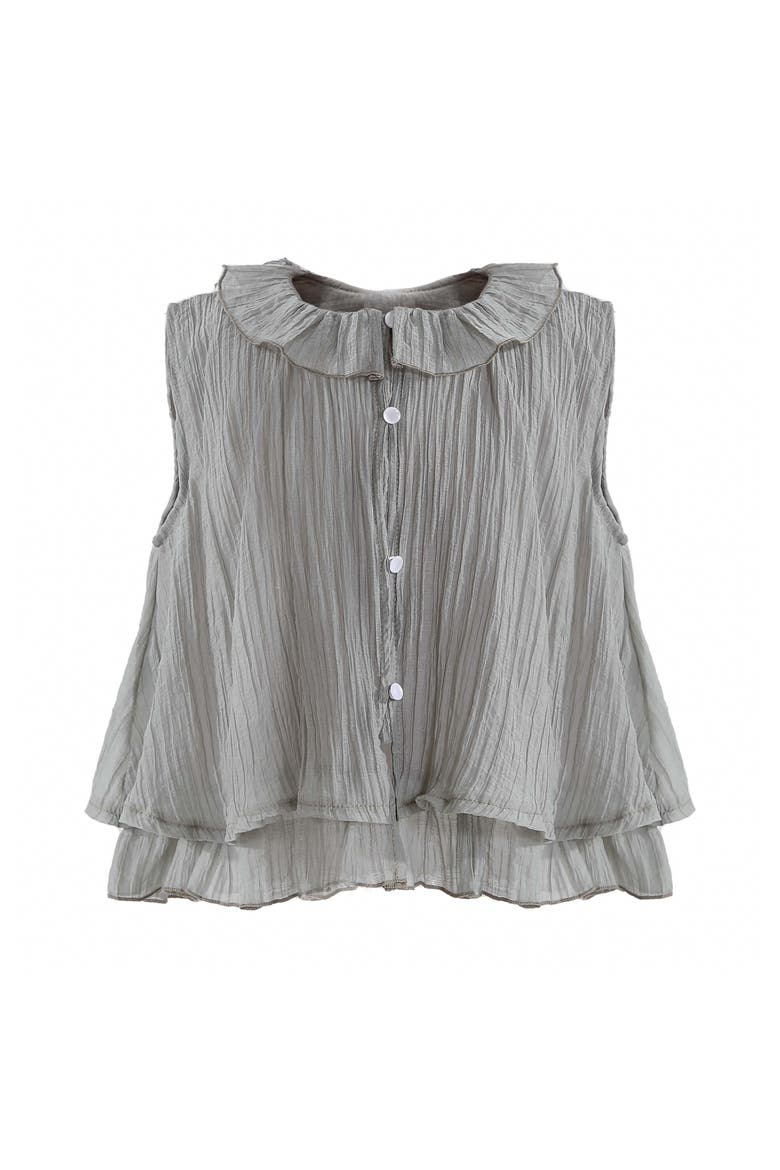 Ruffle Pants Set, Alternate, color, Grey
