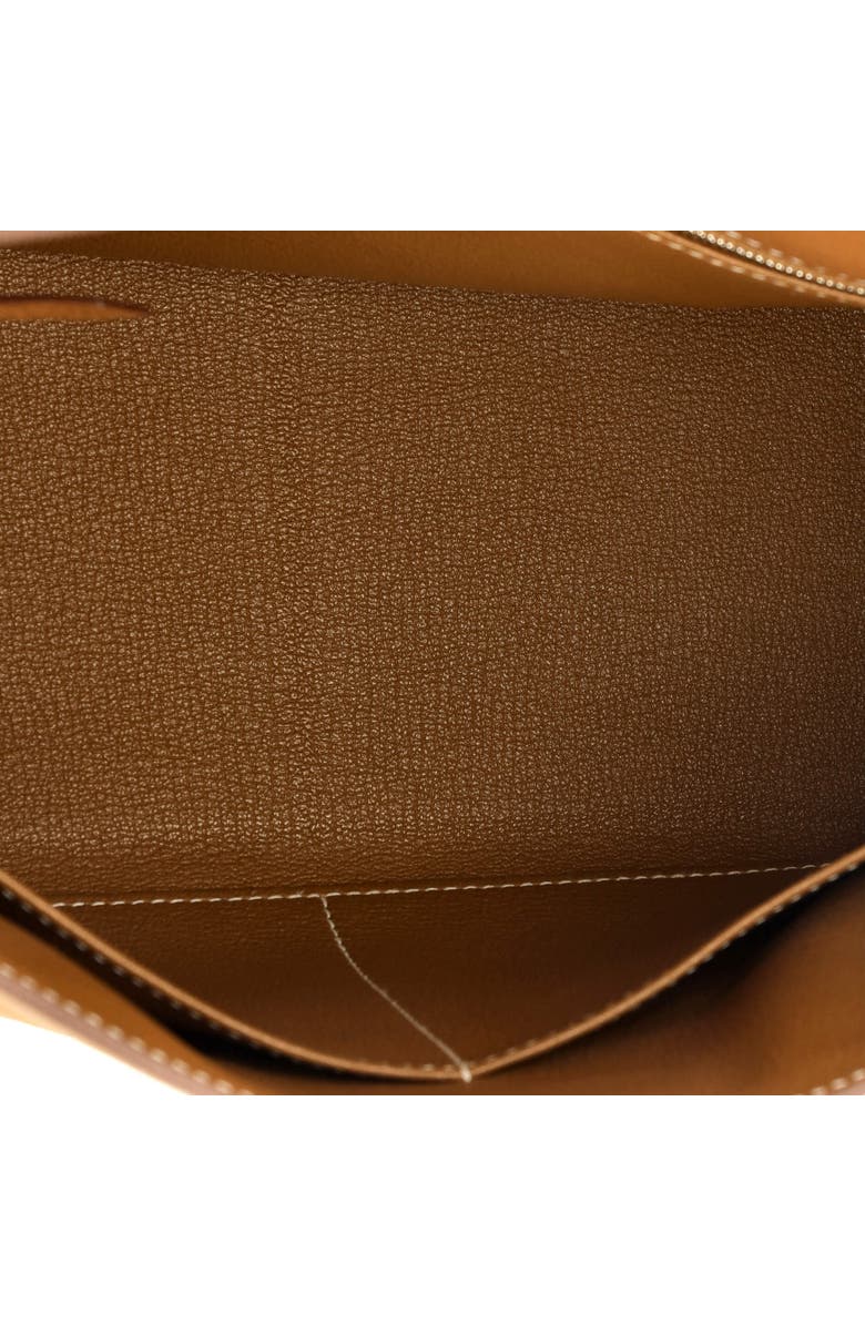 Pre-Owned Hermes Kelly Handbag Brown Togo with Palladium Hardware 28, Alternate, color,