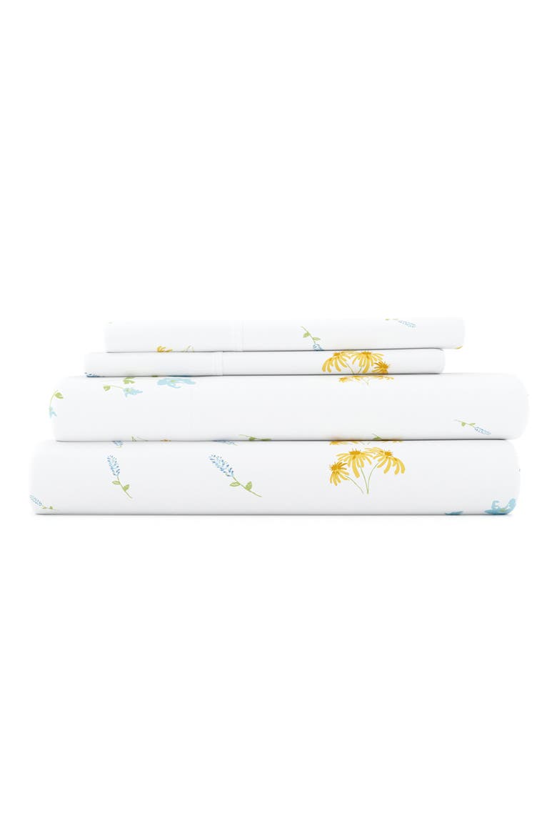HOME SPUN Premium Ultra Soft Bluebirds 4-Piece Sheets Set, Main, color, LIGHT BLUE