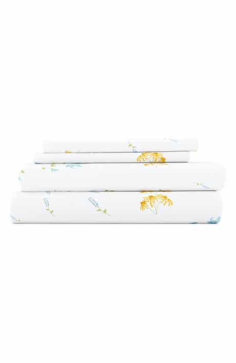 HOMESPUN HOME SPUN Premium Ultra Soft Bluebirds 4-Piece Sheets Set