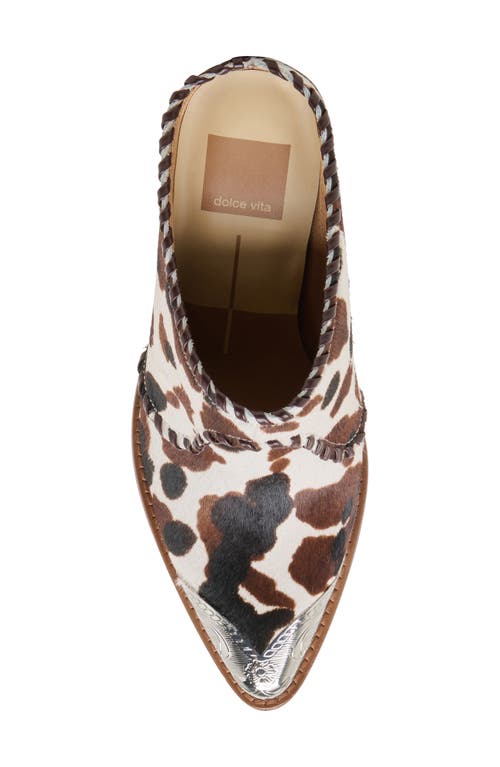 Dolce Vita Jolyn Heels Cocoa Taurus Calf Hair In Brown
