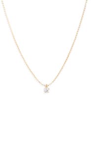 Nordstrom Cubic Zirconia Pendant Tennis Necklace
