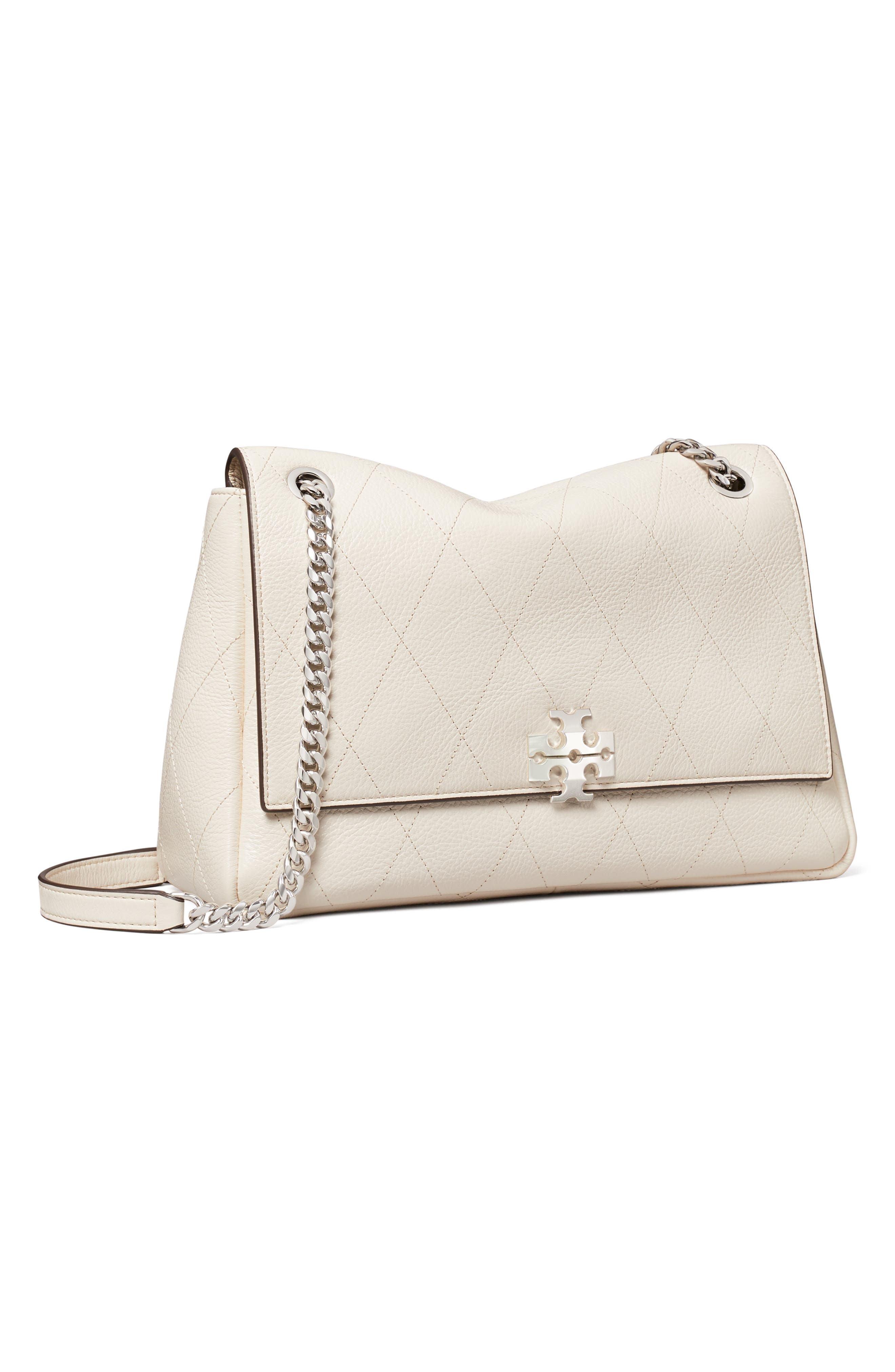 Charlie Leather Shoulder Bag, Alternate, color, LIGHT CREAM
