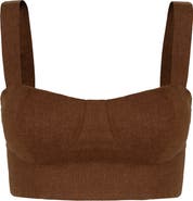 ViX Paula Hermanny Valleta Linen Blend Cover-Up Top