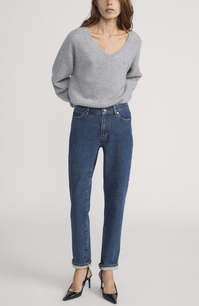 FRAME The Borrowed Mid Rise Boyfriend Jeans, Alternate, color, Written