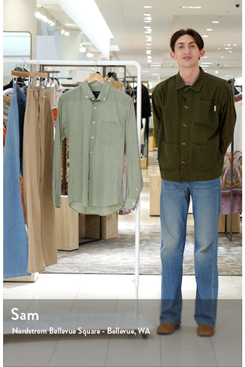 Heathered Chambray Button-Down Shirt video