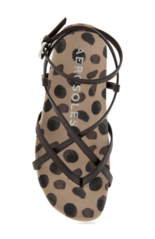 AEROSOLES AEROSOLES LEERA ANKLE STRAP FLAT SANDAL 
